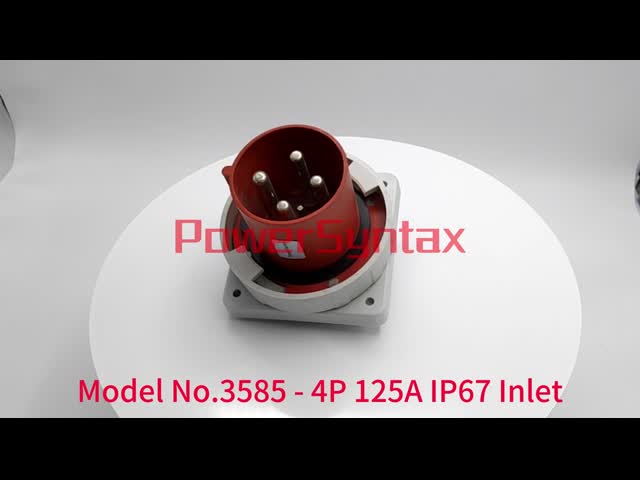 Hard Plastic 3rd Generation Industrial Plugs Sockets 400V IP67 Water Resistance