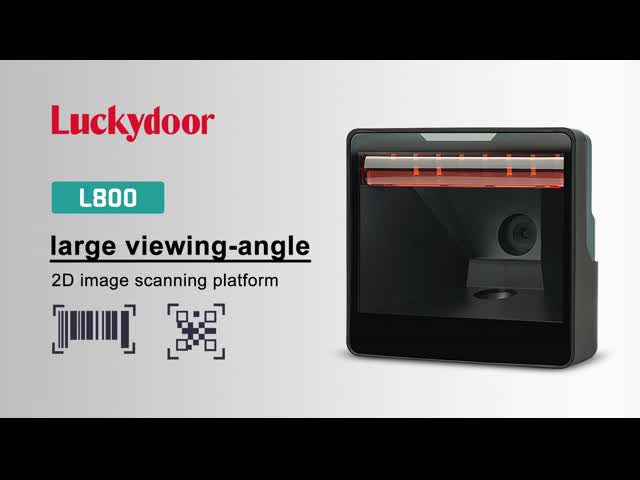 1D 2D Omnidirectional Barcode Scanner Hands Free RS232 Desktop QR Bar Code Reader