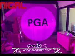 Airstar Тип 400W Надувный светодиодный цвет RGBW Сфера события освещения шарики на заказ для продажи video