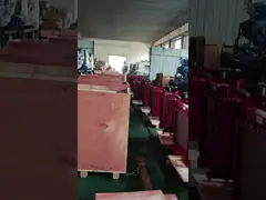 сила двигателя дизеля технологии 4BD 3000rpm ISUZU основная от 72KW к 100KW для силы противопожарного насоса в красном цвете video