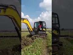 экскаватор мини цвета экскаватора Crawler 2200kw желтого микро- мини video