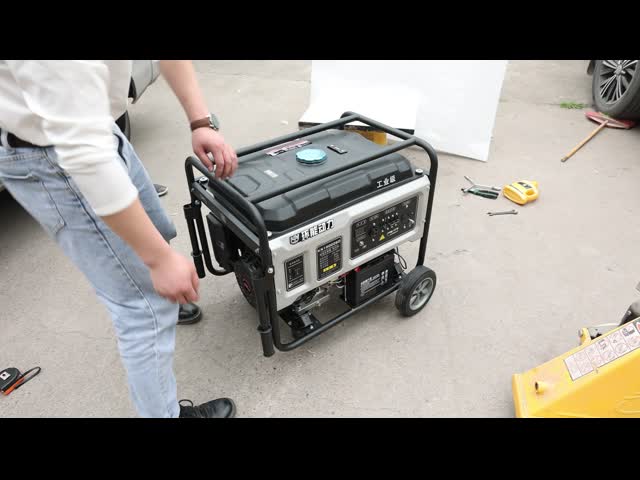 単一フェーズのポータブル10000ワットのガソリン式の発電機220V