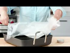 Большая варя печь Roaster кладет сейф в мешки жарить в духовке мяса для овощей рыб Турции video