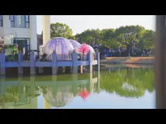 УЛЬТРАФИОЛЕТОВЫЙ избегая шатер дома шатра пузыря погодостойкий прозрачный располагаясь лагерем video