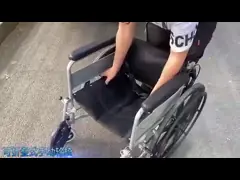 Кресло-коляска двухстороннее поворачивая 16kg перехода квадрата углерода облегченная стальная video