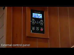 Recliner древесины Hemlock подогревателя панели углерода крытый далеко около ультракрасного человека сауны 2 video