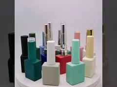 пустой стеклянный маникюр 10ml/15ml разливает уникальный замороженный клей по бутылкам подгоняет video