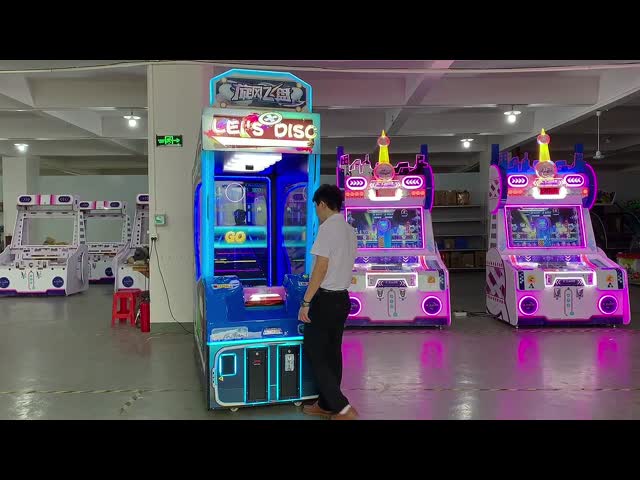 Let's Disc game center Redemption Arcade Machine Prize Games With Video Screen
