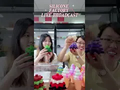 Силикон малыша мягкий штабелируя блоки колец с формой рождественской елки video