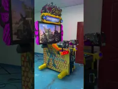 Transformers 2P Gun Shooting Arcade Machine With 55 Inch LCD video