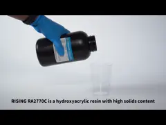 Yellow Thermosetting Poly Hydroxyl Acrylic Resin Acid With PMA Solvent