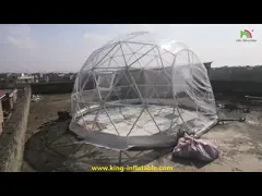 Шатер рамки звезды портативного шатра геодезического купола 5m геодезический с ясной крышкой Pvc video