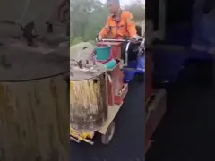 Управляя тип термопластиковый бензиновый двигатель Honda запаса горючего машины 3.6L дорожной разметки video