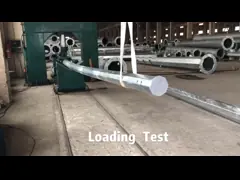 Поляки башни поляка электрической стальной передающей линии 330KV высоковольтные конические video