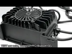 заряжатель батареи Lifepo4 72Volt 10amp 900W LFP Bluetooth делает водостойким video