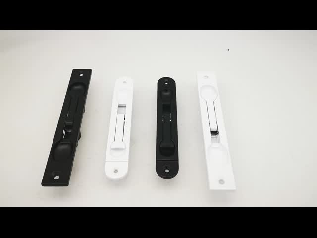 Sliding Aluminum Door Bolt Lock Vertical Black And White L145mm W230mm