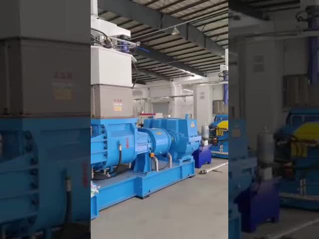 110kW 75L Rubber Kneader With Double Hydraulic Pressure Lid