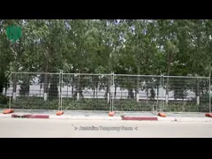 2.1*2.4м Подвижное строительство горячее оцинкованное место Австралия Временные ограждения video