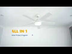 Потолочный вентилятор 52 дюймов умный домашний WiFi-позволенный с мотором DC светов молчаливым video