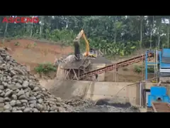 Золотоперерабатывающий завод 100-200 тп/ч Золотоомывающий завод включает в себя барабанный экран и шлюзовую коробку video