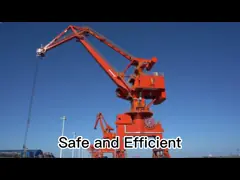 Ровное Luffing электротехническое оборудование крана 380V мобильной гавани портальное video