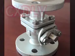 스테인리스 DIN RF는 벨브 2pc 손잡이 가동을 가진 공 플랜지를 붙였습니다