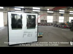 Контейнер топления горелки дизельного масла нагружая 17 Kw оборудования битума video