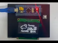 1.54 Inch PMOLED Display Module,  128x64 Resolution,  24 PINS  3/4 SPI I2C Interface