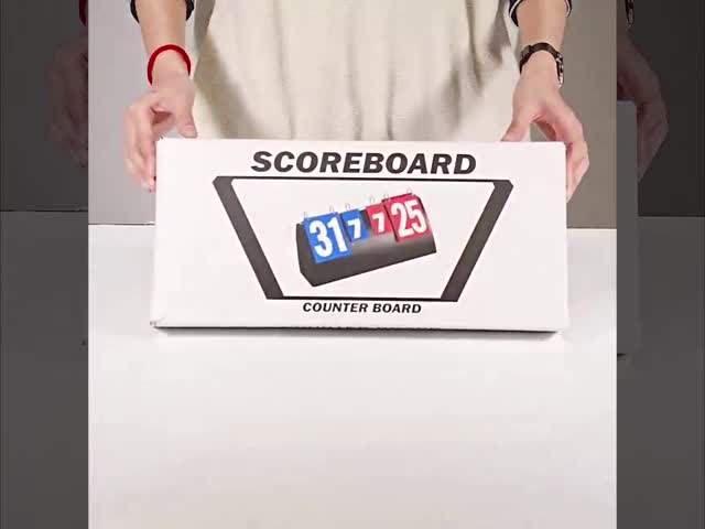 Black PP Tabletop Scoreboard Portable Turn Cards Easy For Scoring Pingpong