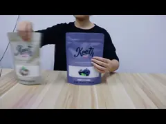 Замороженная пластиковая сделанная сумка молнии упаковкой еды ремесла напечатала стойку вверх по сумке мешка video