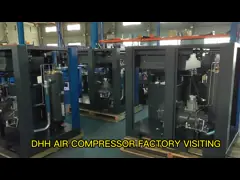 Тип мотор винтового компрессора 15кв воздуха PM VSD промышленный эквивалентный IE4 с масляным охлаждением video