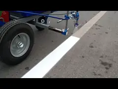 Гидравлическая холодная машина GX200 Honda 6.5Hp дорожной разметки брызг привела в действие video