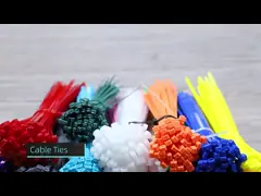 Подгонянный кабель велкро запирая провода собственной личности связи кабеля нейлона крепежной детали пластиковый video