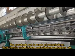 Machine de fabrication de filets de protection contre les rayons de soleil pour les réseaux agricoles