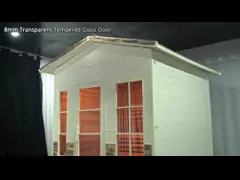 Outdoor Gorgeous Hemlock Cedar Wood 5 - 6 Persons Steam Sauna With Roof