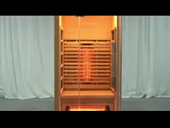 Luxury Solid Wood Canadian Hemlock 1 Person Home Infrared Sauna Wooden Small