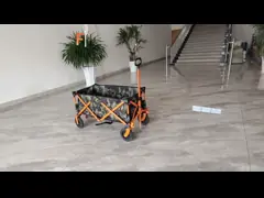 Four-Way Practical Foldable Wagon Cart With O Shaped Handle Sturdy 600D Oxford Cloth