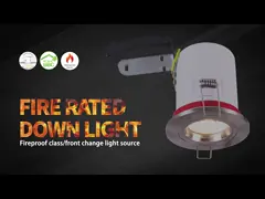 Белый утопленный расклассифицированный огнем стандарт BBC Alu заливки формы Downlights GU10 video