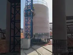 Танка алкалиа FRP масла воды OEM 1400mm 5CBM кисловочного цилиндрического по вертикали video