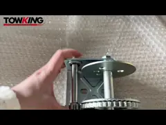 Heavy Duty Manual Marine Trailer Hand Winch Zinc Plated Finish 600lbs