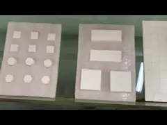 Плита носки Zta глинозема 99% керамическая износоустойчивая выравниваясь керамическая video