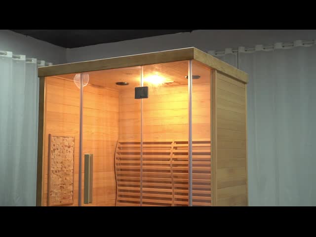 Sala tradicional 3000W da sauna da casa da pessoa luxuoso da cicuta 3 da madeira maciça