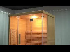 Solid Wood Indoor 3KW Family Steam Sauna Room 3 Person