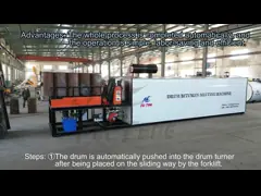 Thermal Oil Heating Automatic bitumen Drum Melting Equipment For Bitumen Plant