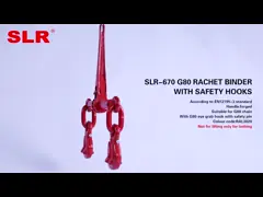 SLR670- СВЯЗЫВАТЕЛЬ G80 RACHET С КРЮКАМИ БЕЗОПАСНОСТИ video