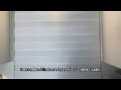 Подгонянные шторки зебры водоустойчивой комнаты размера затмевая для комнаты прожития офиса video