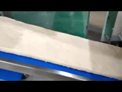 Закуска производственной линии пирога мяса CE китайская заполнила создателя машины пирога мяса Rolls Unbaked video