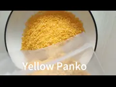 хлебные крошки Панко желтого цвета формы иглы 5мм для жареного цыпленка video