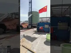 1800mm*3440mm подгонянный фильтр поверхностной воды горизонтального танка цвета FRP ровный video