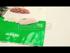 Изготовленный на заказ мешок упаковки еды с сумкой собачьей еды бортового уплотнения молнии 8 Resealable video